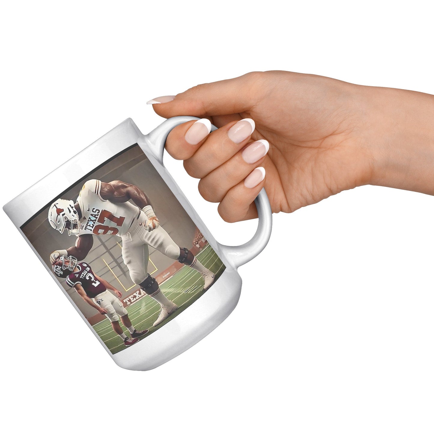 A&M Xmas Baby Brother Final Score MUG - UT KICK ASSFront/Back15ozwhite