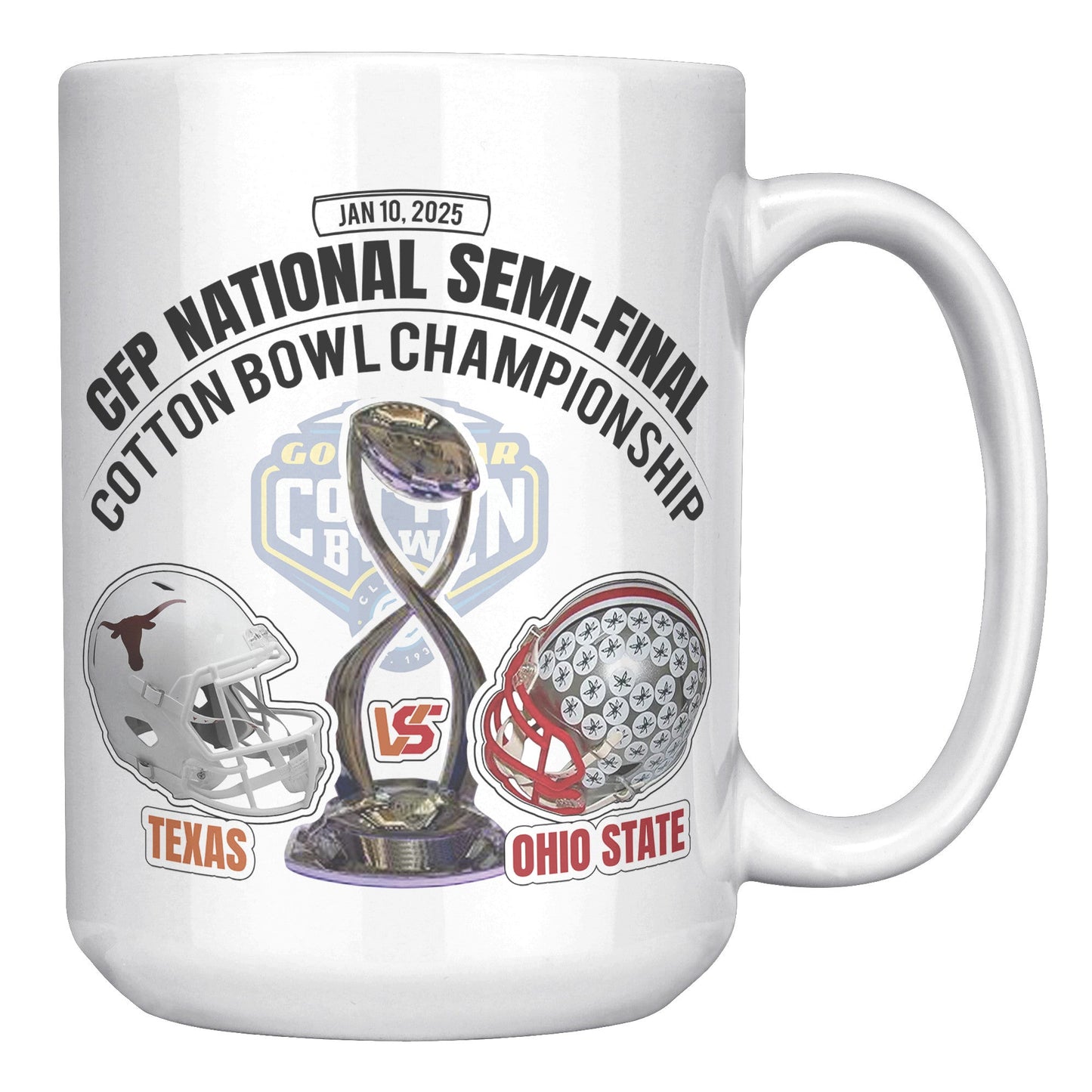 CFP COTTON BOWL MUG - UT KICK ASSFront/Back15ozwhite