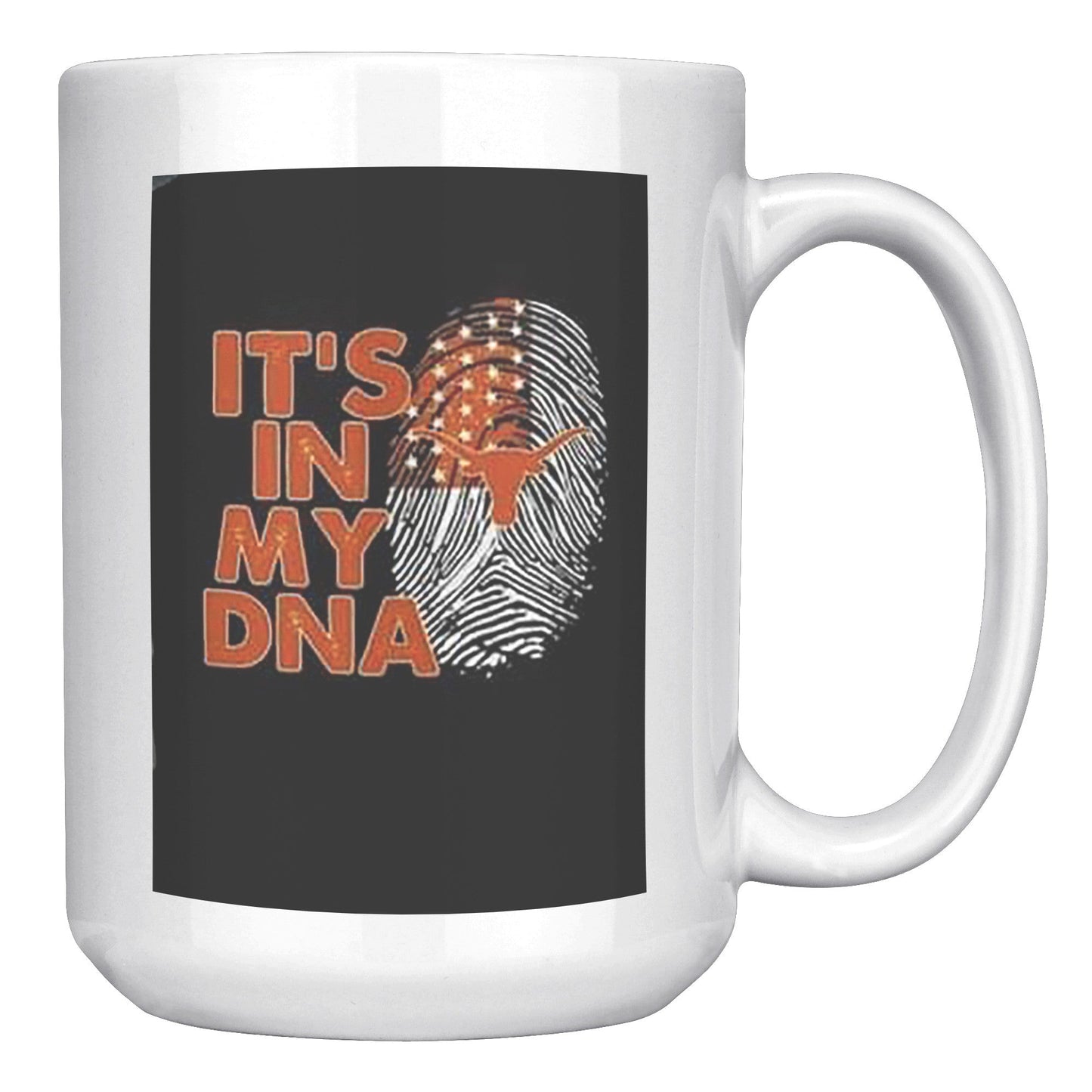 DNA Longhorns MUG - UT KICK ASSFront/Back15ozwhite