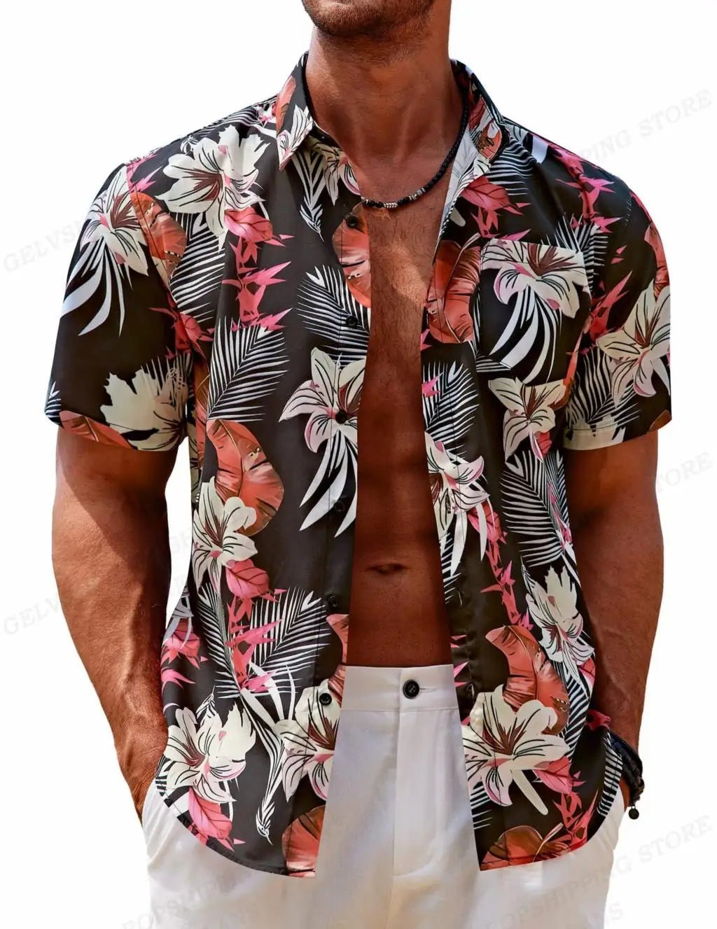 Hawaiian Shirt S - 6XL Tropic Plant Flowers Shirts Men's Vocation Blouses Floral Lapel Shirt Cuba Camisas Men's Clothing Single Breasted - UT KICK ASSshirt14:173#ASF5G230713Z;5:361386