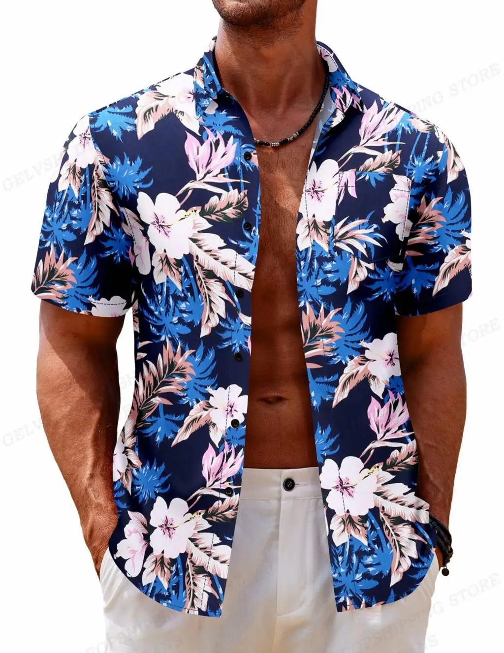 Hawaiian Shirt S - 6XL Tropic Plant Flowers Shirts Men's Vocation Blouses Floral Lapel Shirt Cuba Camisas Men's Clothing Single Breasted - UT KICK ASSshirt14:203008817#ASF5G230714D;5:200005259