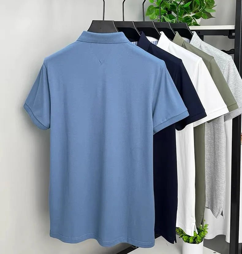High - end M - 4XL summer ice silk breathable short sleeve POLO shirt men's fashion brand classic embroidery business casual Paul T-shirt - UT KICK ASSshirt14:691;5:361385