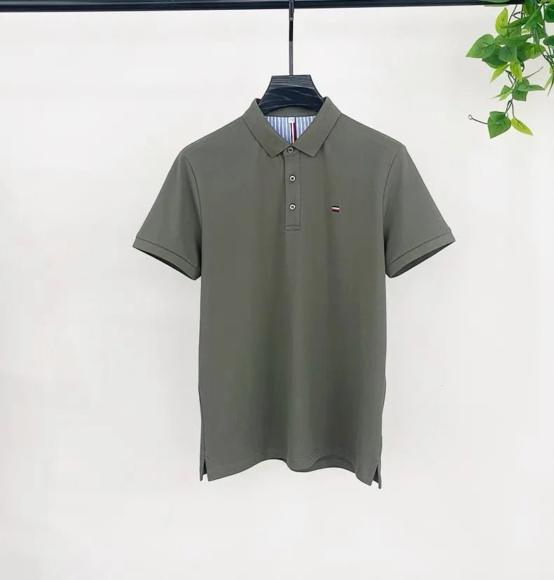 High - end M - 4XL summer ice silk breathable short sleeve POLO shirt men's fashion brand classic embroidery business casual Paul T-shirt - UT KICK ASSshirt14:691;5:361385