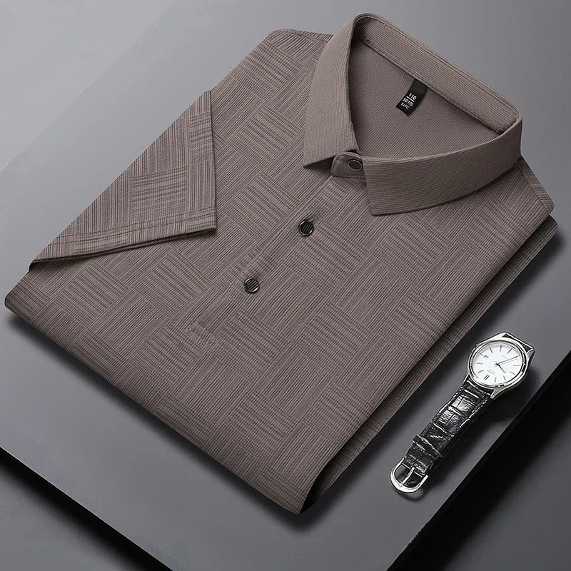 Men's New S - 4XL Printed Business Casual Short sleeved POLO Shirt Fashion Short sleeved Comfortable and Breathable Top - UT KICK ASSshirt14:365458;5:4183