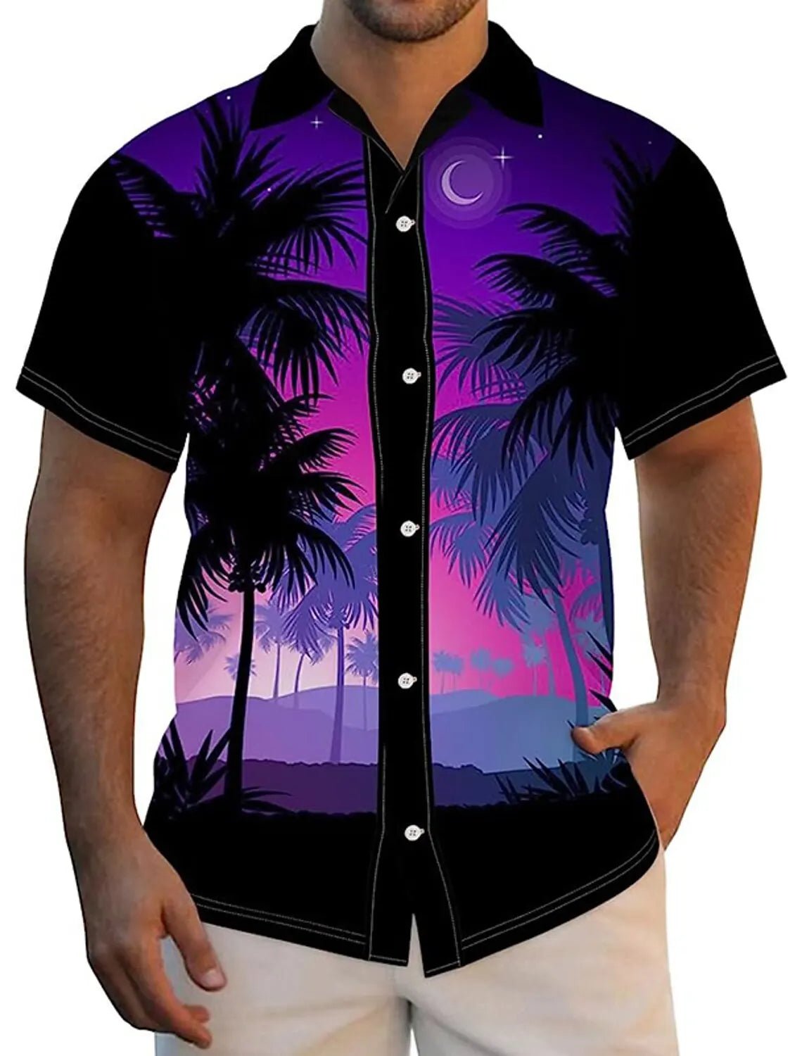 Men's Shirt Summer Hawaiian Shirt S - 5XL Graphic Prints Palm Tree Turndown Outdoor Street Short Sleeves Button - Down Print Clothing - UT KICK ASSshirt14:350850#CSZHE20240417F;5:100014065