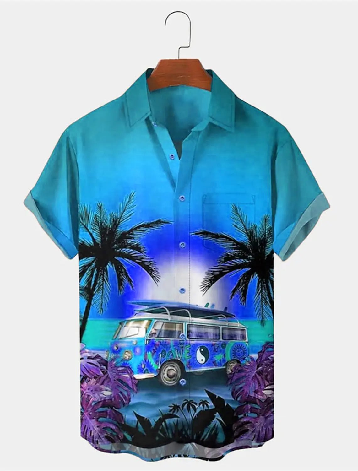 Men's Shirt Summer Hawaiian Shirt S - 5XL Graphic Prints Palm Tree Turndown Outdoor Street Short Sleeves Button - Down Print Clothing - UT KICK ASSshirt14:173#CSZHE20240417C;5:100014065