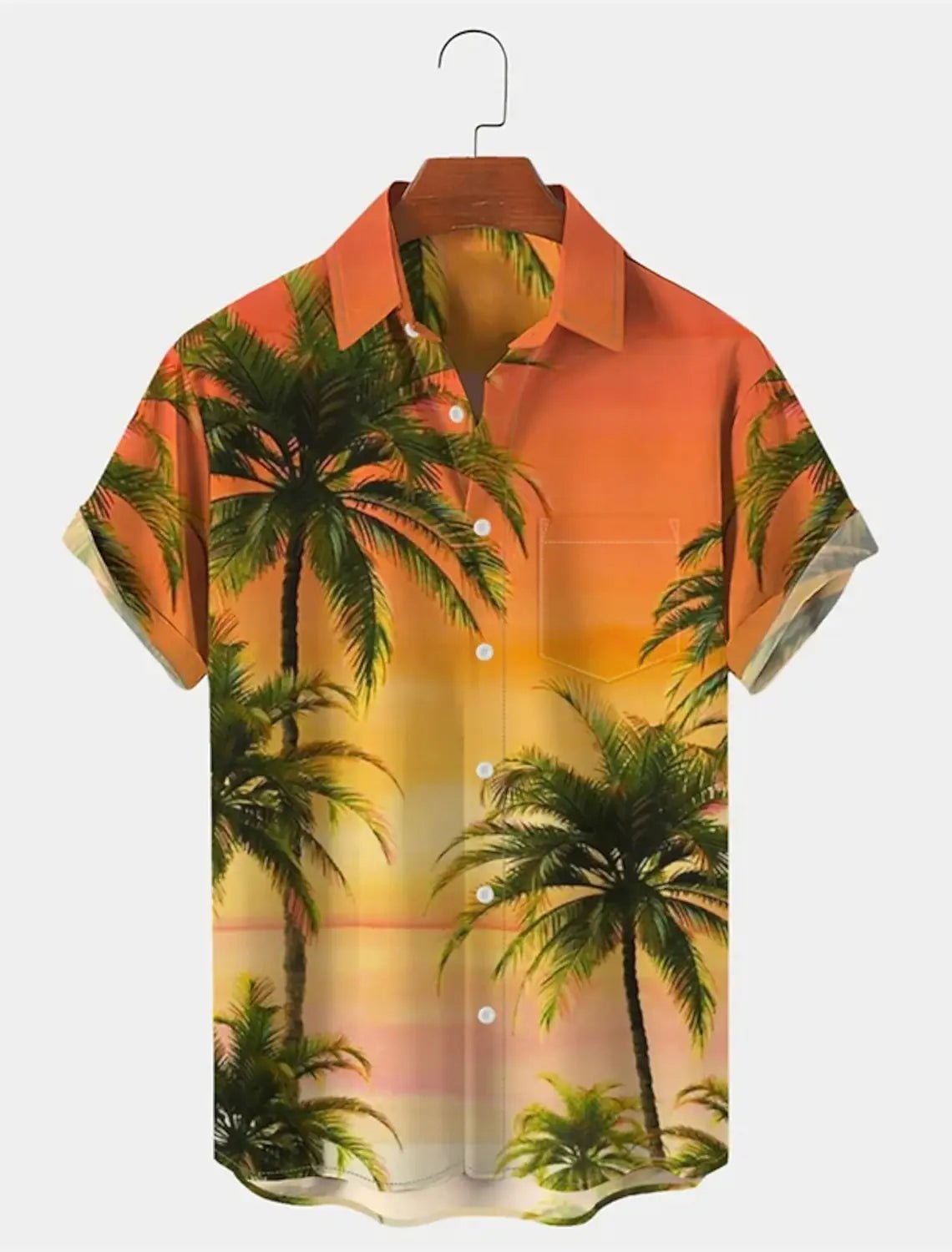 Men's Shirt Summer Hawaiian Shirt S - 5XL Graphic Prints Palm Tree Turndown Outdoor Street Short Sleeves Button - Down Print Clothing - UT KICK ASSshirt14:691#CSZHE20240417G;5:100014065