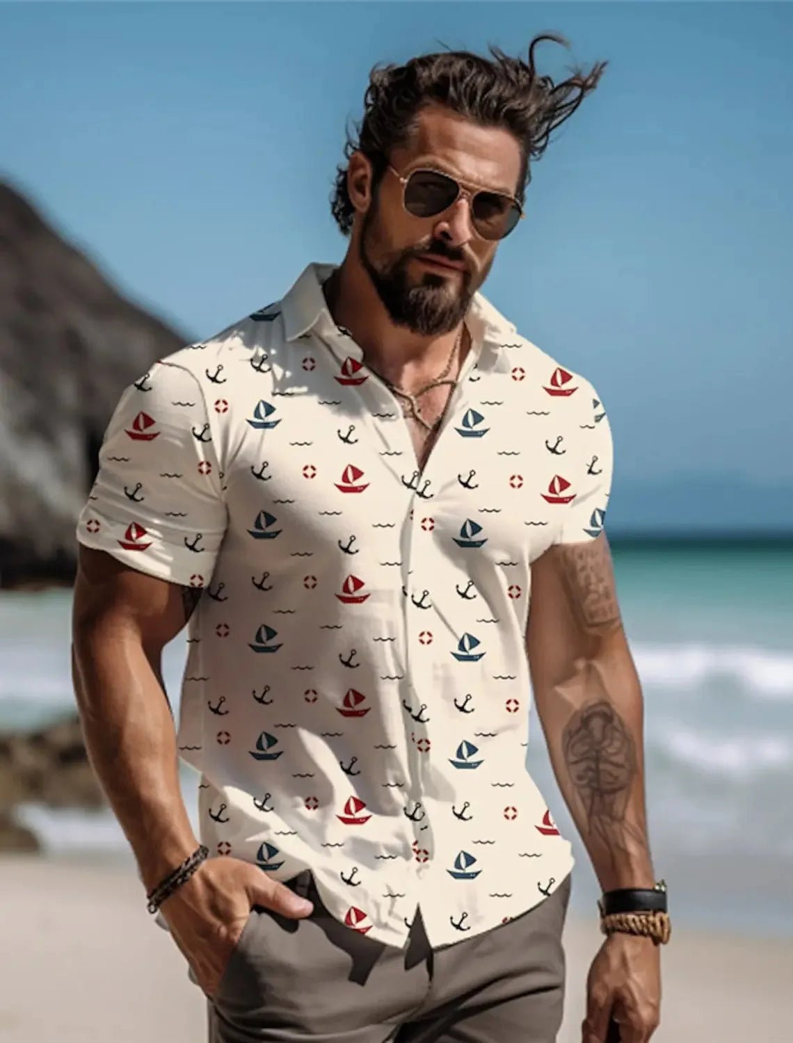 Men's Summer Shirts S - 5XL Short - sleeved, Hawaii Fashion Shirts Men's Short - sleeved Tops 3D Three - dimensional Printing Loose Breathable - UT KICK ASSshirt14:200002130#BSLXYG2407157;5:361386
