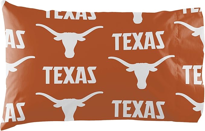 Northwest NCAA Texas Longhorns Unisex - Adult Bed in a Bag Set, Full, Rotary - UT KICK ASSbedding