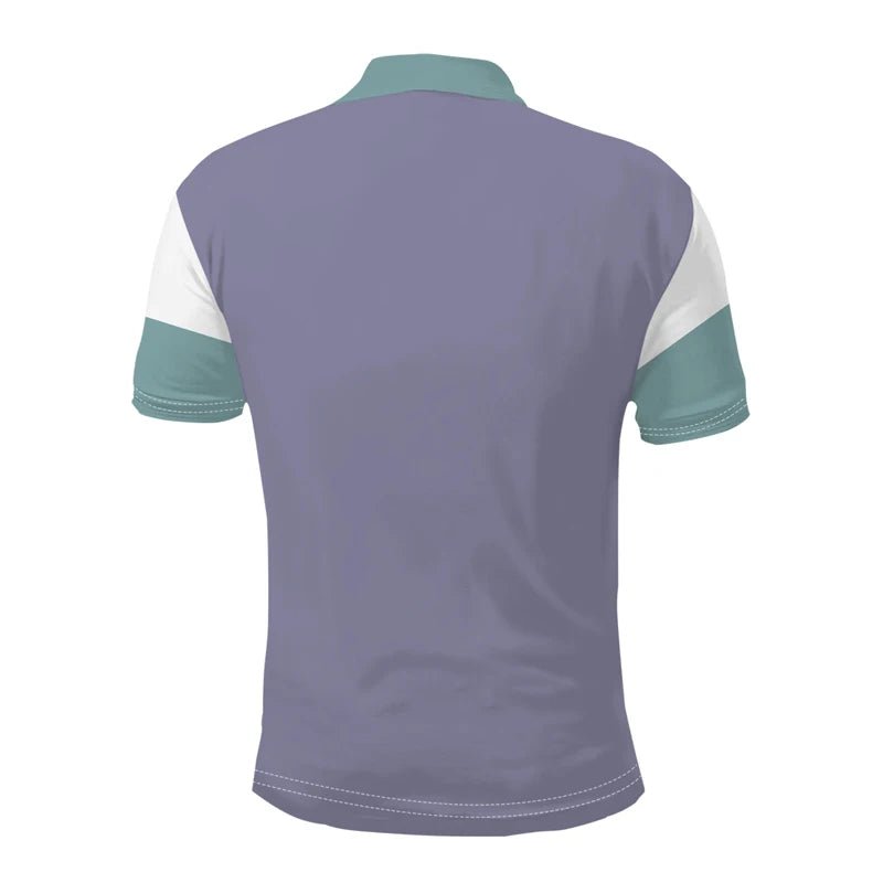 Print 3D Digital Men Clothes Summer Slim Fit Short Sleeve Spell Color Men Business Casual Turn - down Collar Polo Shirt - UT KICK ASSshirt14:771#LPL01 - white - maG004;5:100014064