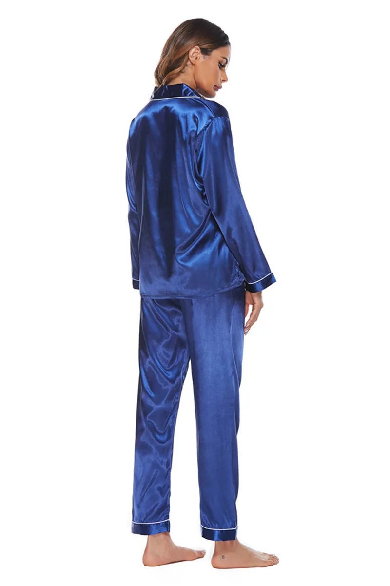 Silky home wear pajamas S - XXL women set two - piece color plus size autumn fas - UT KICK ASSladies14:365458#5;5:361386