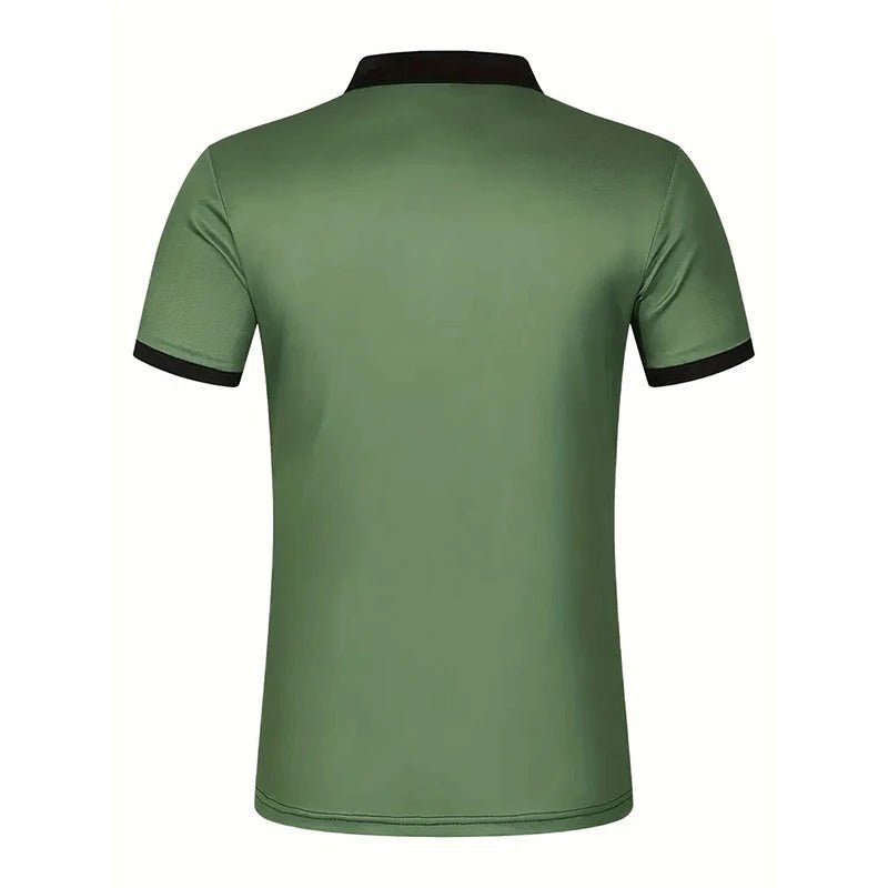 Summer Men Casual S - 3XL Short Sleeve Lapel Business Polo Shirt 3D Digital Print Stripe Polo Shirt Sport Button Pullover Tops - UT KICK ASSshirt14:173#DXPL01 - grey;5:361386