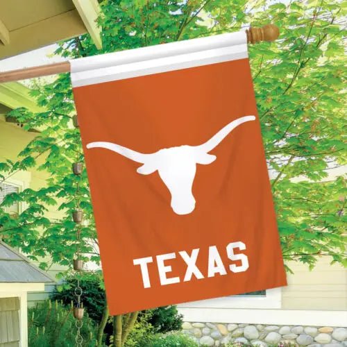 Texas Longhorns House Flag Licensed ; Briarwood Lane - UT KICK ASSflag5:4#12x18 inch
