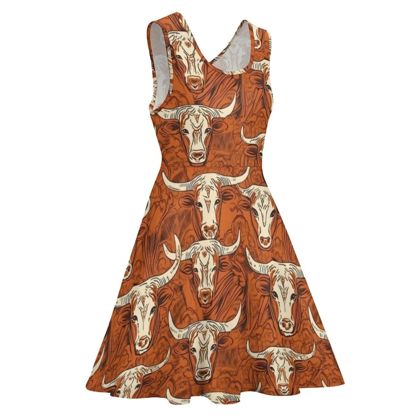 Texas Longhorns Sleeveless Dress women"s evening dresses 2024 cocktail dresses - UT KICK ASSdress14:29#One;5:4183