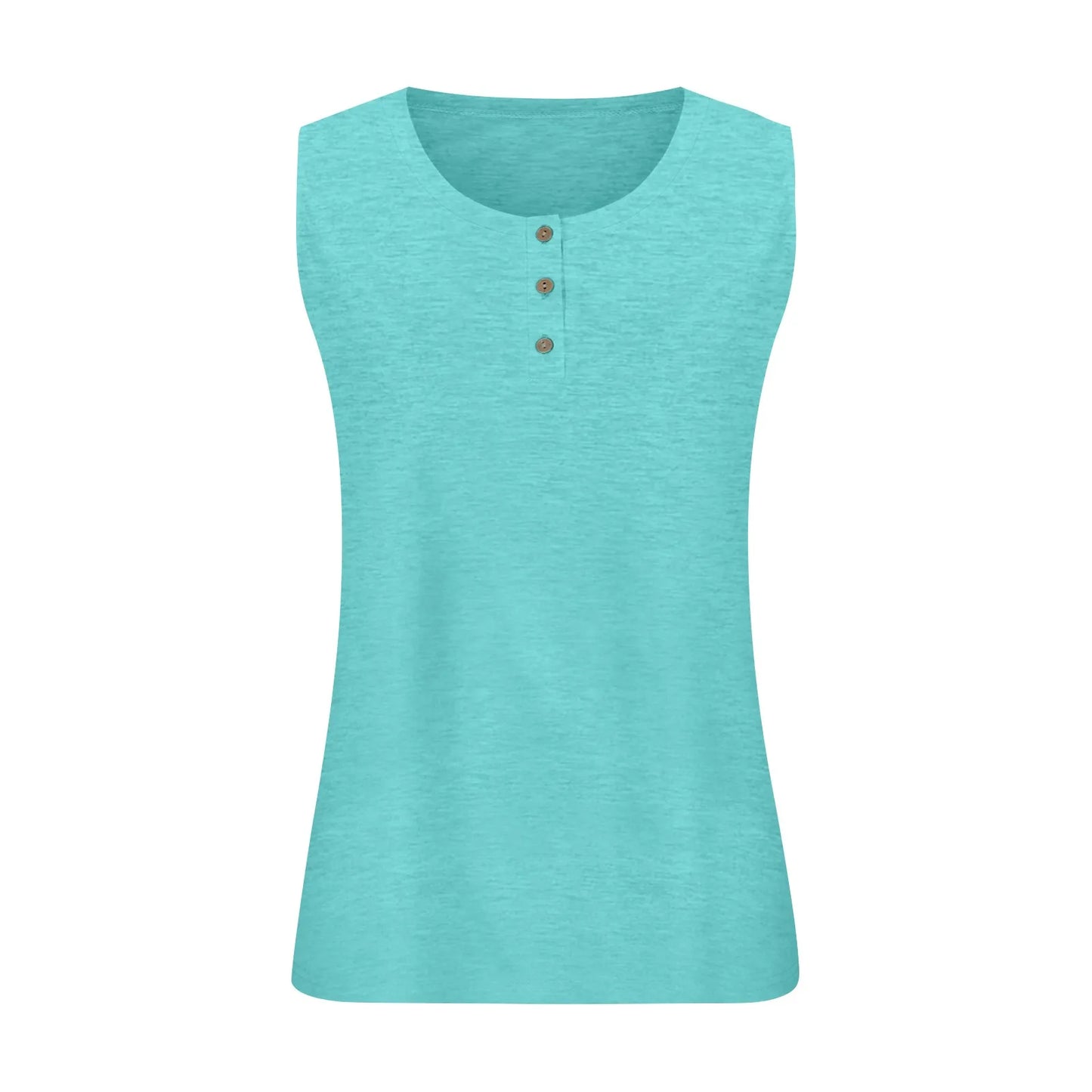 Women Summer Plus Size L-5XL Sleeveless Casual Solid Color O-Neck T-Shirt Tops Blouse Traf 2024 Mujer Sleeveless T-Shirt Ropa De Mujer
