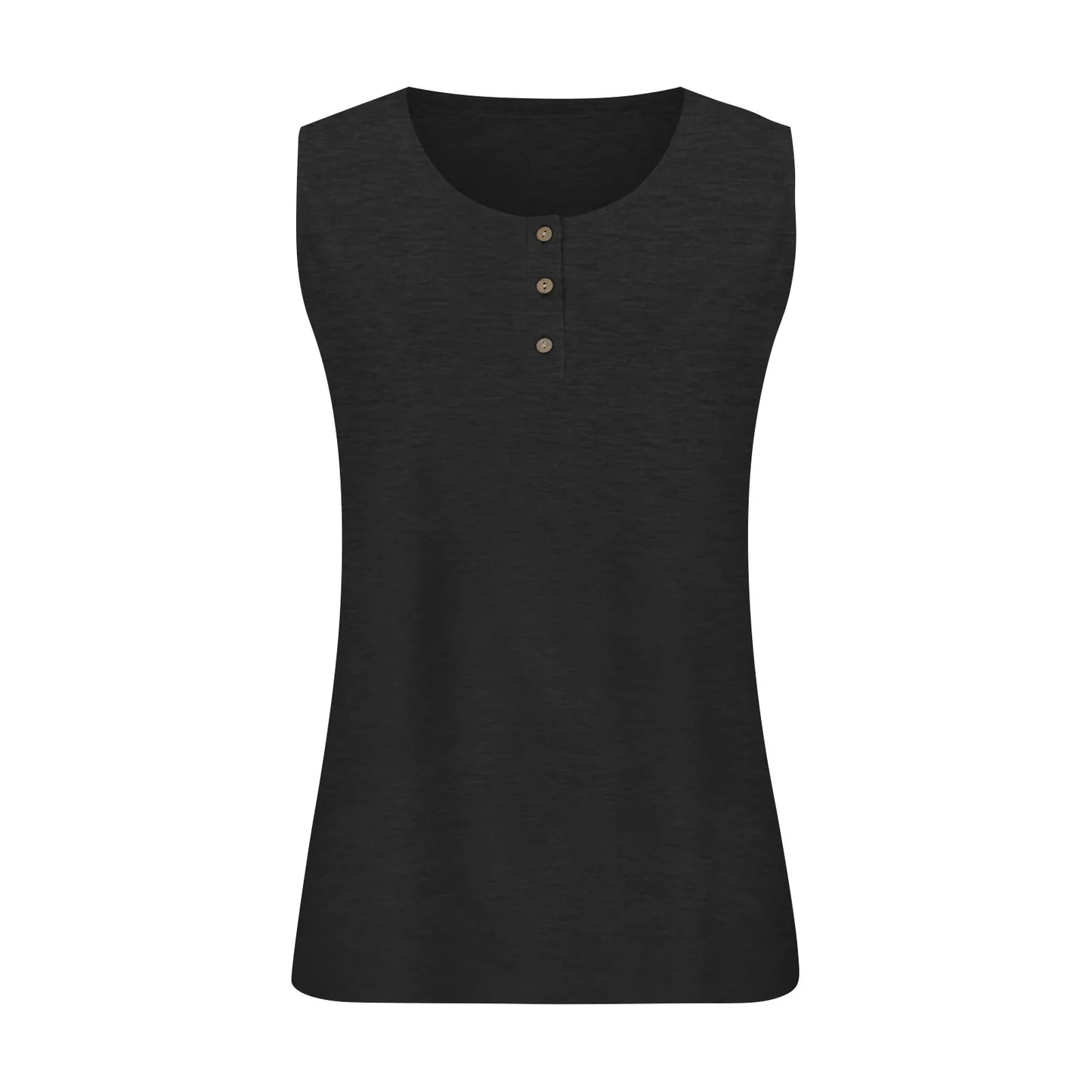 Women Summer Plus Size L-5XL Sleeveless Casual Solid Color O-Neck T-Shirt Tops Blouse Traf 2024 Mujer Sleeveless T-Shirt Ropa De Mujer