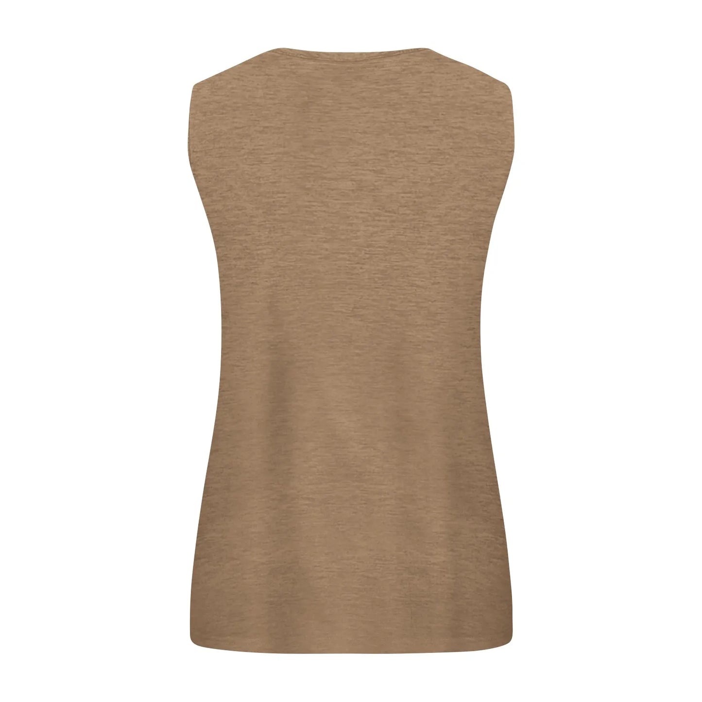 Women Summer Plus Size L-5XL Sleeveless Casual Solid Color O-Neck T-Shirt Tops Blouse Traf 2024 Mujer Sleeveless T-Shirt Ropa De Mujer