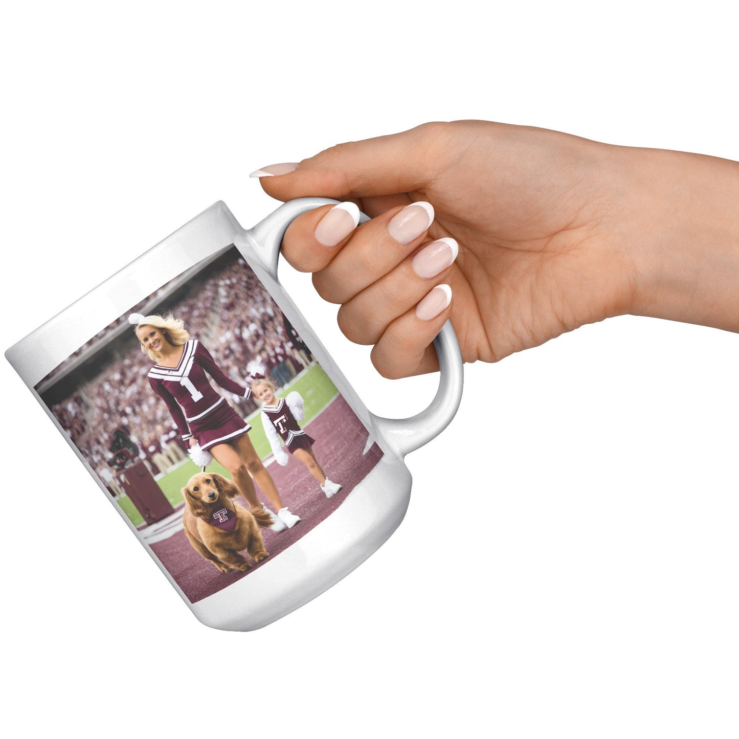 Aggie Xmas Mascot Replacement Mug - UT KICK ASSFront/Back15ozwhite