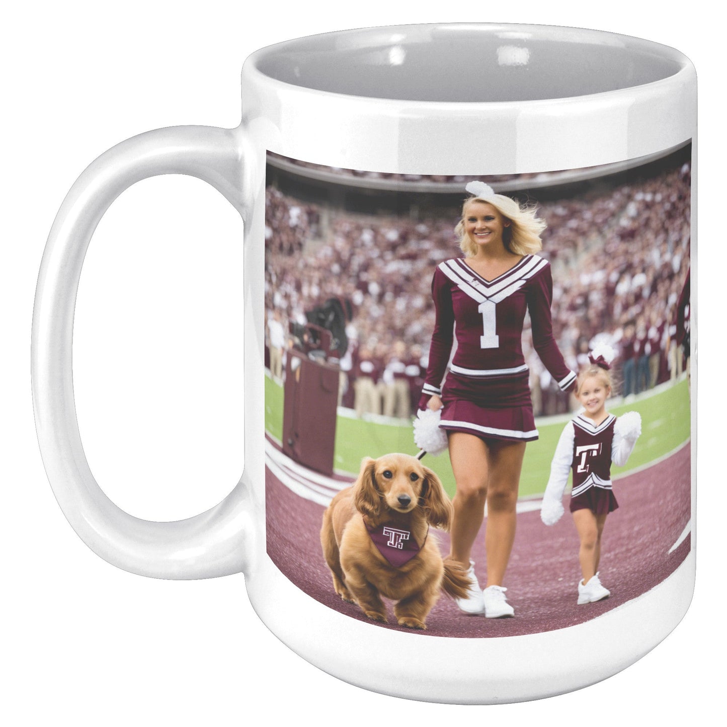 Aggie Xmas Mascot Replacement Mug - UT KICK ASSFront/Back15ozwhite