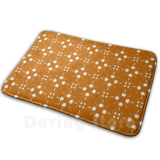 Burnt Orange Calico Print Mat Rug 16x20 & 20x32 Carpet Anti - Slip Floor Mats Bedroom Burnt Orange Texas Texas Longhorns Longhorns Hookem - UT KICK ASSrug14:29#Quality Product;5:202811845