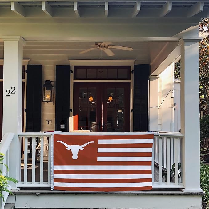 Desert Cactus University of Texas Indoor and Outdoor 100% Polyester University Flag Banner, 3x5 Feet Nation Style - for Decor, Events, and Texas Longhorns Pride Display - UT KICK ASS