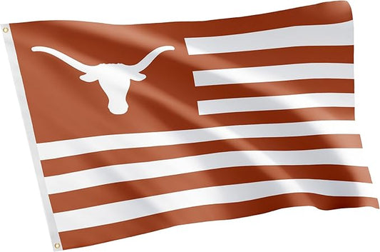 Desert Cactus University of Texas Indoor and Outdoor 100% Polyester University Flag Banner, 3x5 Feet Nation Style - for Decor, Events, and Texas Longhorns Pride Display - UT KICK ASS