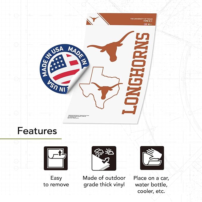Desert Cactus University of Texas Sticker Longhorns UT Austin Vinyl Decals Laptop Water Bottle Car Scrapbook T5 (Type 5 - 1) - UT KICK ASSDesert-Cactus-Univer-7385068503086