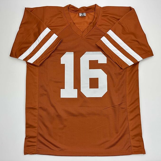 Facsimile Autographed Arch Manning Texas Orange Reprint Laser Auto College Football Jersey Size Men's XL - UT KICK ASSFacsimile-Autographe-7384608636974