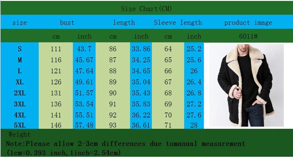 Fur Integrated Men's Coat Faux Fur Large Overcoat 2022 Autumn Winter New Thickened European Style Long Sleeve - UT KICK ASSmens14:193;5:200000991
