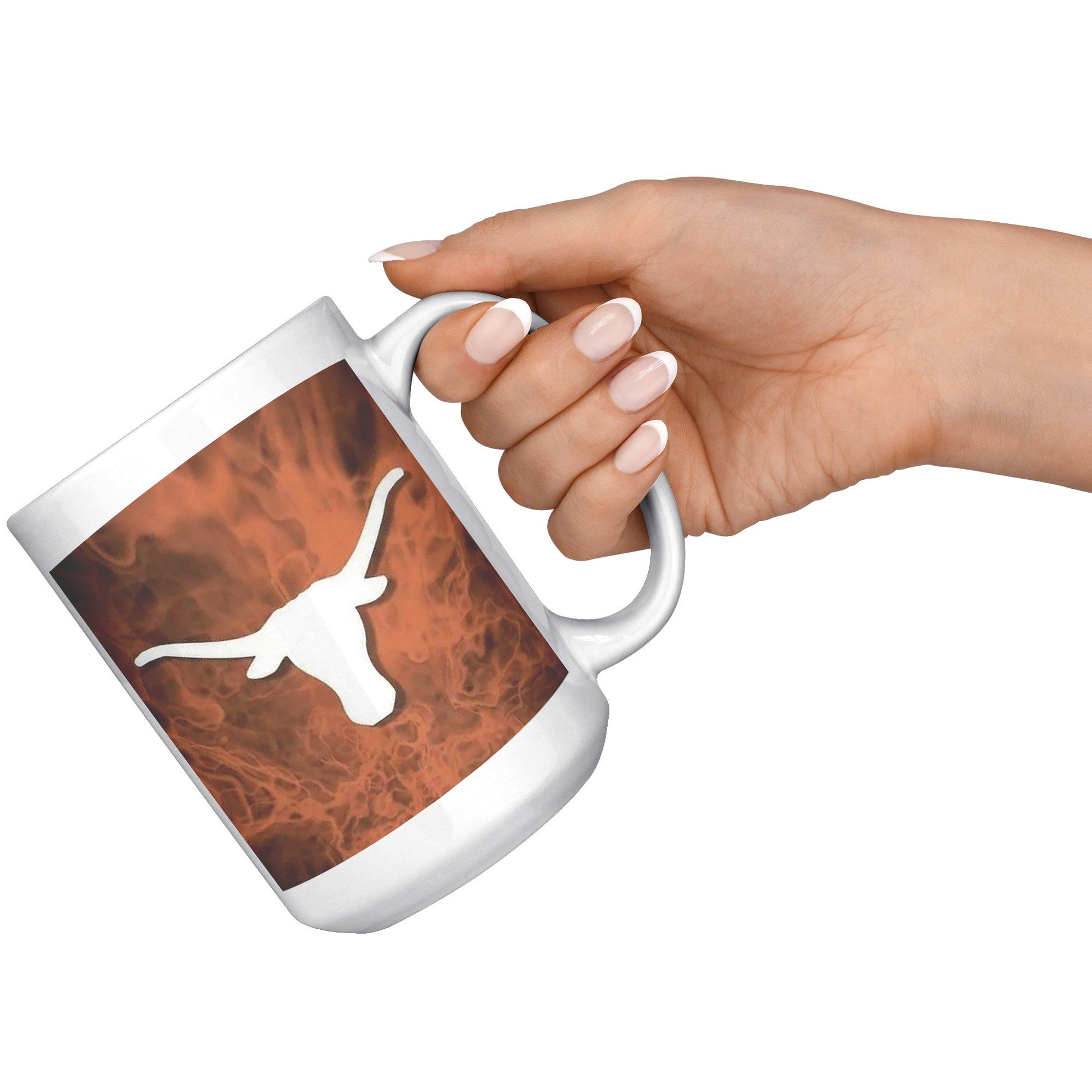 Horns on Fire MUG - UT KICK ASSFront/Back15ozwhite