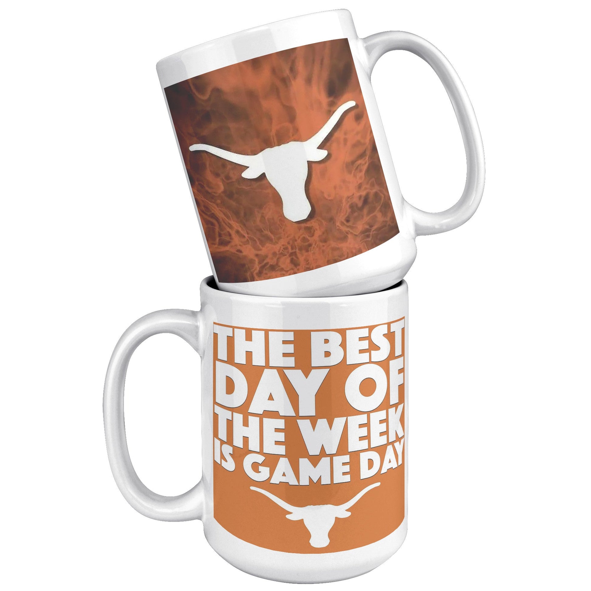 Horns on Fire MUG - UT KICK ASSFront/Back15ozwhite