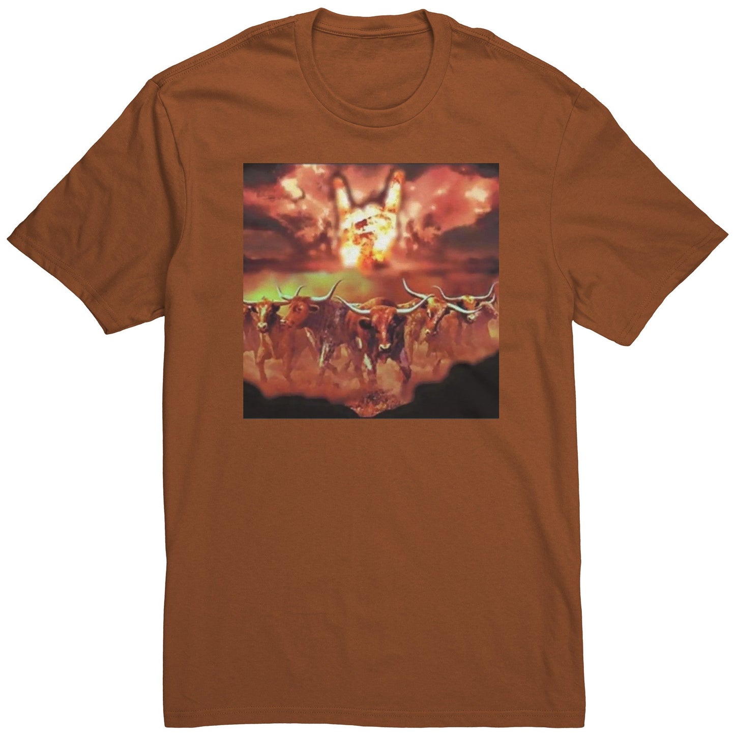 Horns Stamped Shirt - UT KICK ASSApparelDT5000 - BO - S