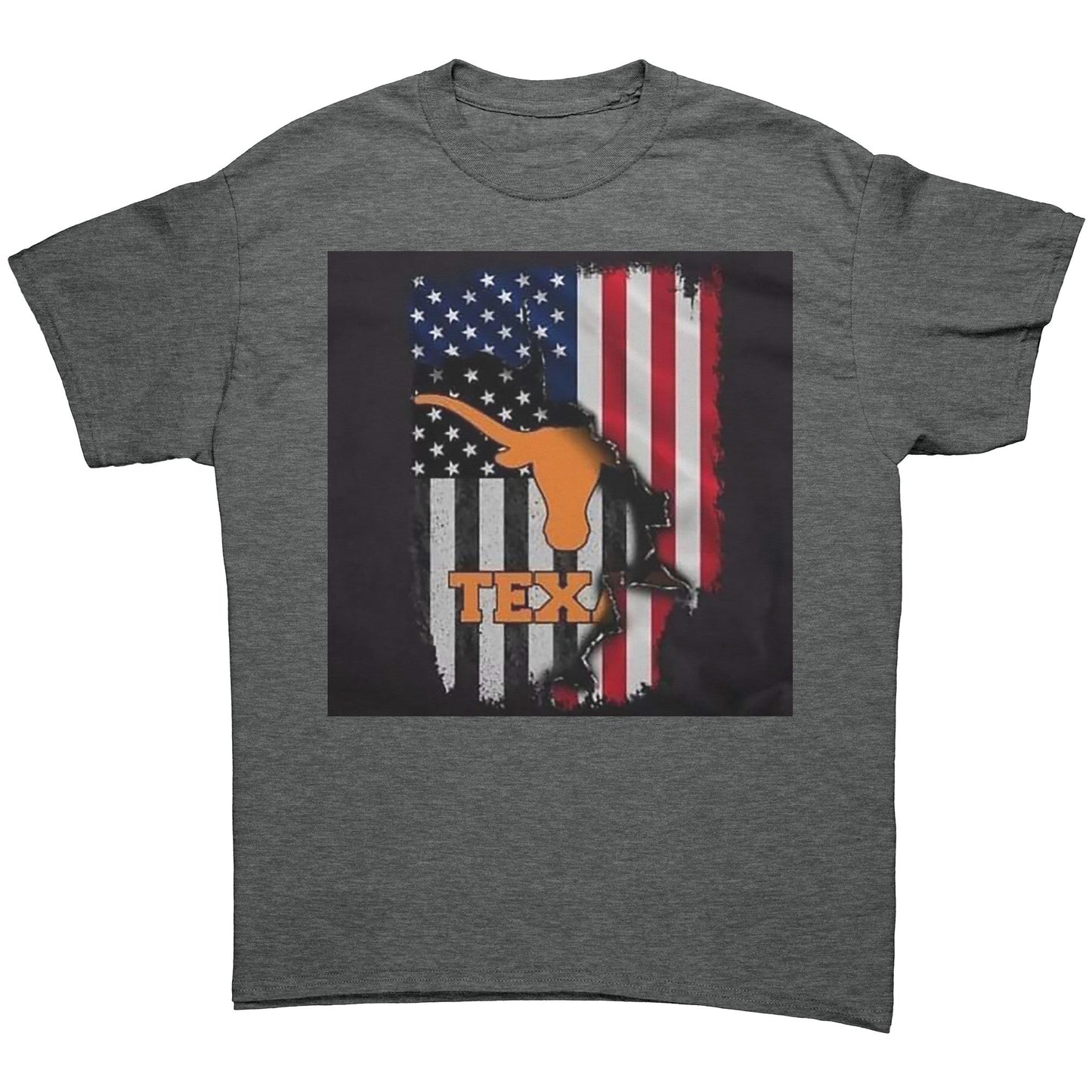 Horns TexAmerican Flag - UT KICK ASStshirt8950