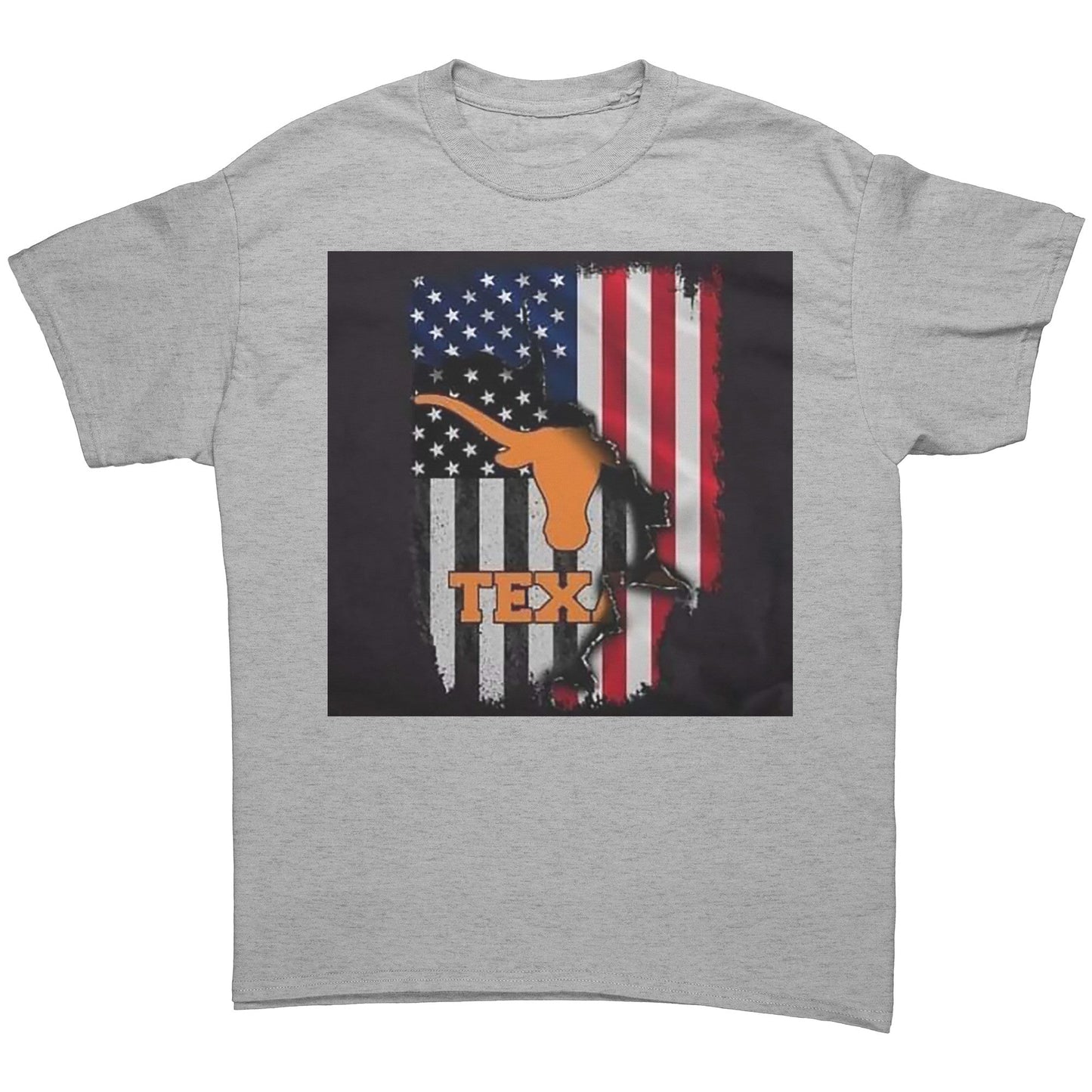 Horns TexAmerican Flag - UT KICK ASStshirt9118