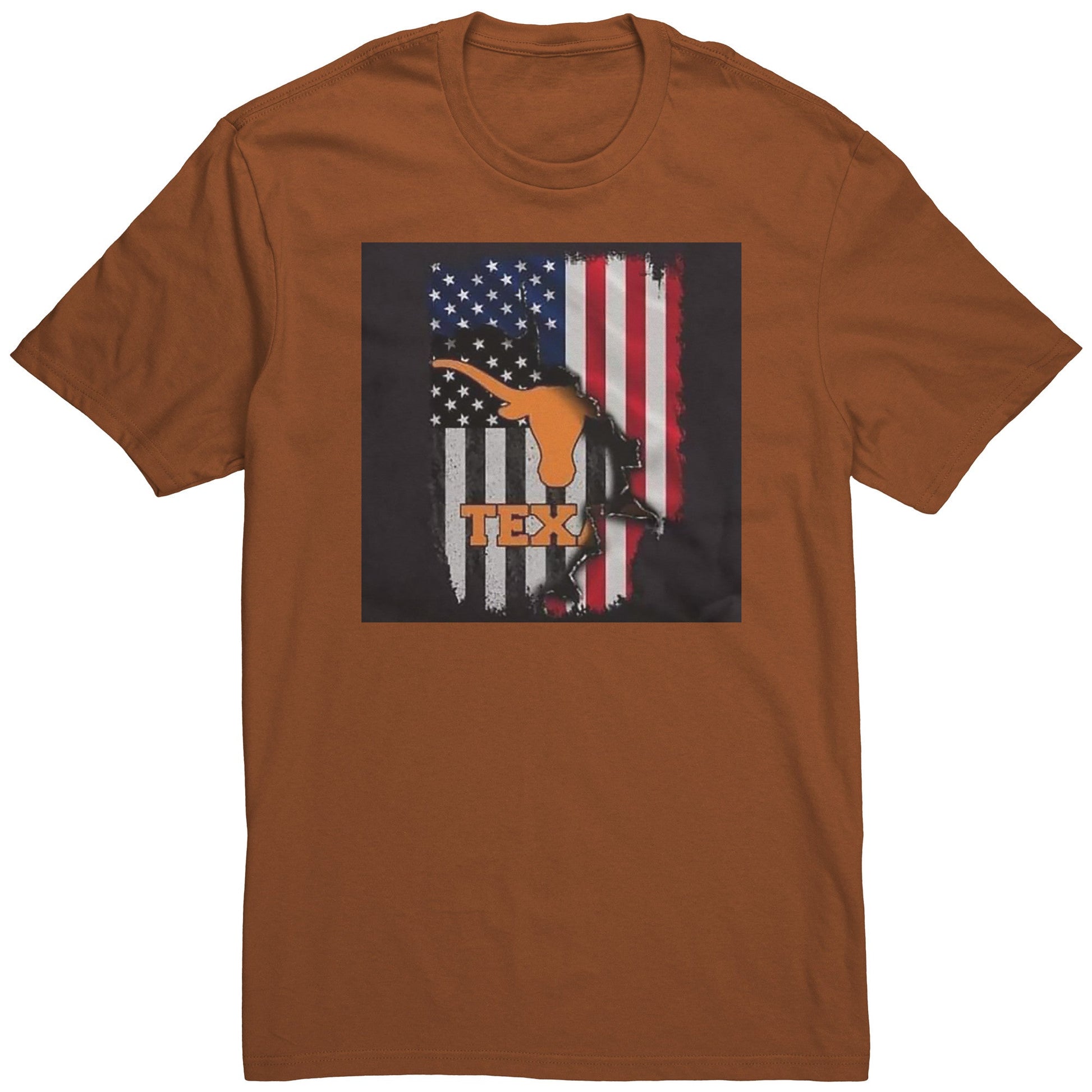 Horns TexAmerican Flag SEC POWER ORANGE - UT KICK ASStshirtDT5000 - BO - S