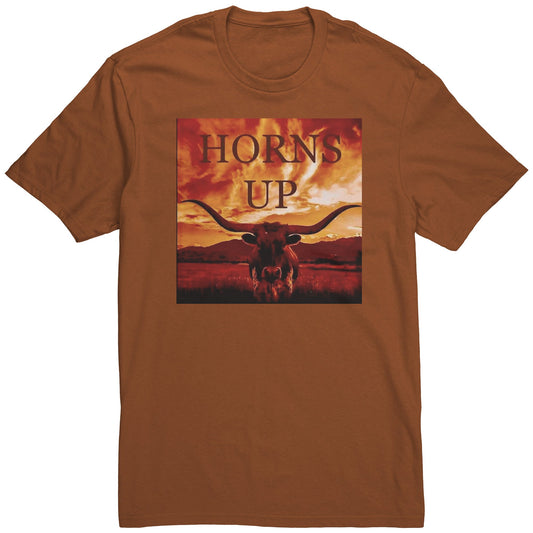 Horns Up Sky Shirt - UT KICK ASStshirtDT5000 - BO - S