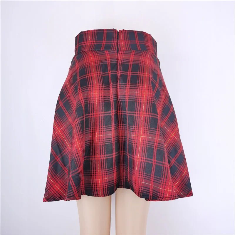 Japanese - Style Hipster Black JK Bubble Skirt Women's Lace - up Back Zip Ins Girl's Pleated mini gothic black skirt - UT KICK ASSdress14:193#9518 - HS;5:361386