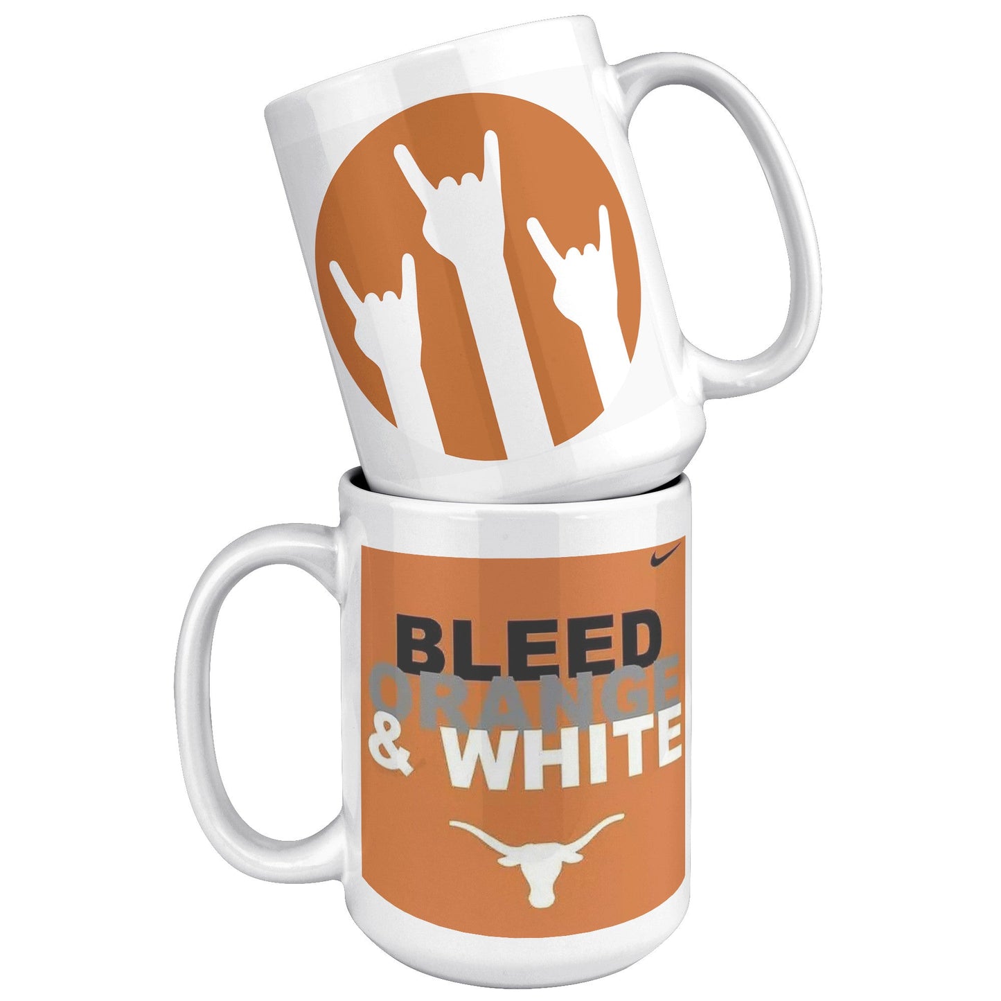 Longhorns Bleed Orange MUG - UT KICK ASSFront/Back15ozwhite