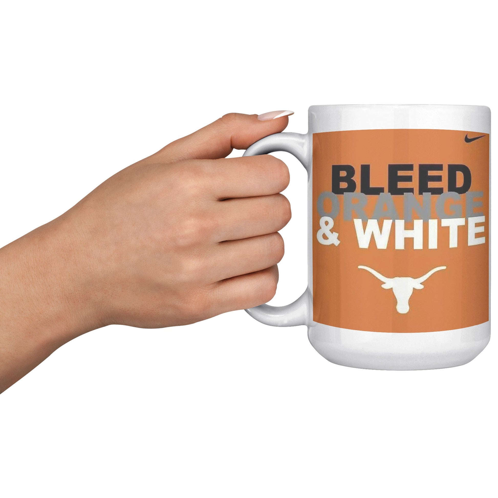 Longhorns Bleed Orange MUG - UT KICK ASSFront/Back15ozwhite