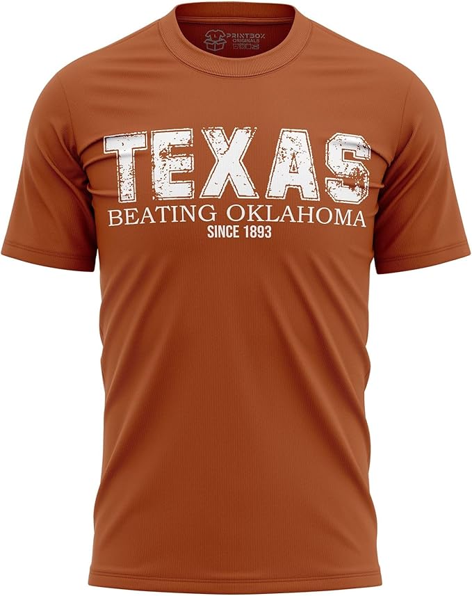 Texas Beating Oklahoma Shirt for Men, Funny Longhorn Shirts Unisex Style Crewneck Top - UT KICK ASSTexas - Beating - Oklaho - 7192190058542