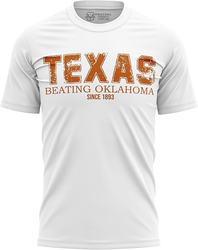 Texas Beating Oklahoma Shirt for Men, Funny Longhorn Shirts Unisex Style Crewneck Top - UT KICK ASSTexas - Beating - Oklaho - 7197098508334