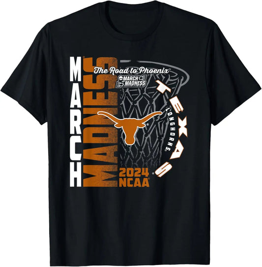 Texas Longhorns March Madness 2024 Basketball Insanity T-Shirt - UT KICK ASStshirt14:193;200007763:201336100;5:100014064