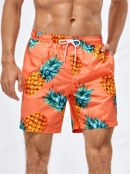 Tropical Fruits 3d Print 2XS - 7XL Summer Men's Shorts Quick Dry Swimming Shorts Oversized Casual Beach Pants Fashion Trend Men Clothing - UT KICK ASSSwim14:771#SPF5C230911M;5:4181#2XS